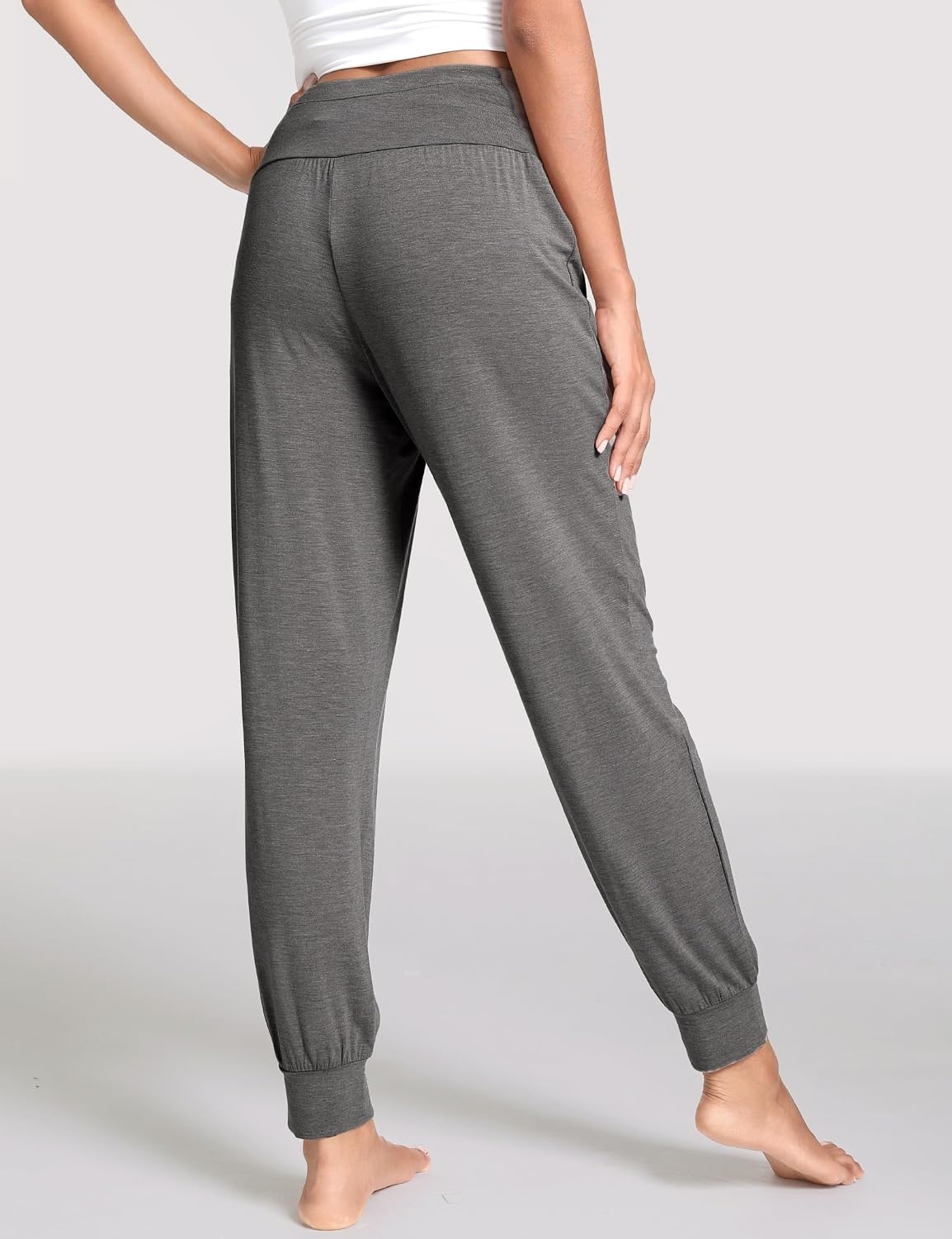 image:imageGYS Womens Bamboo Viscose Cooling Pajama PantsDark Heather Grey