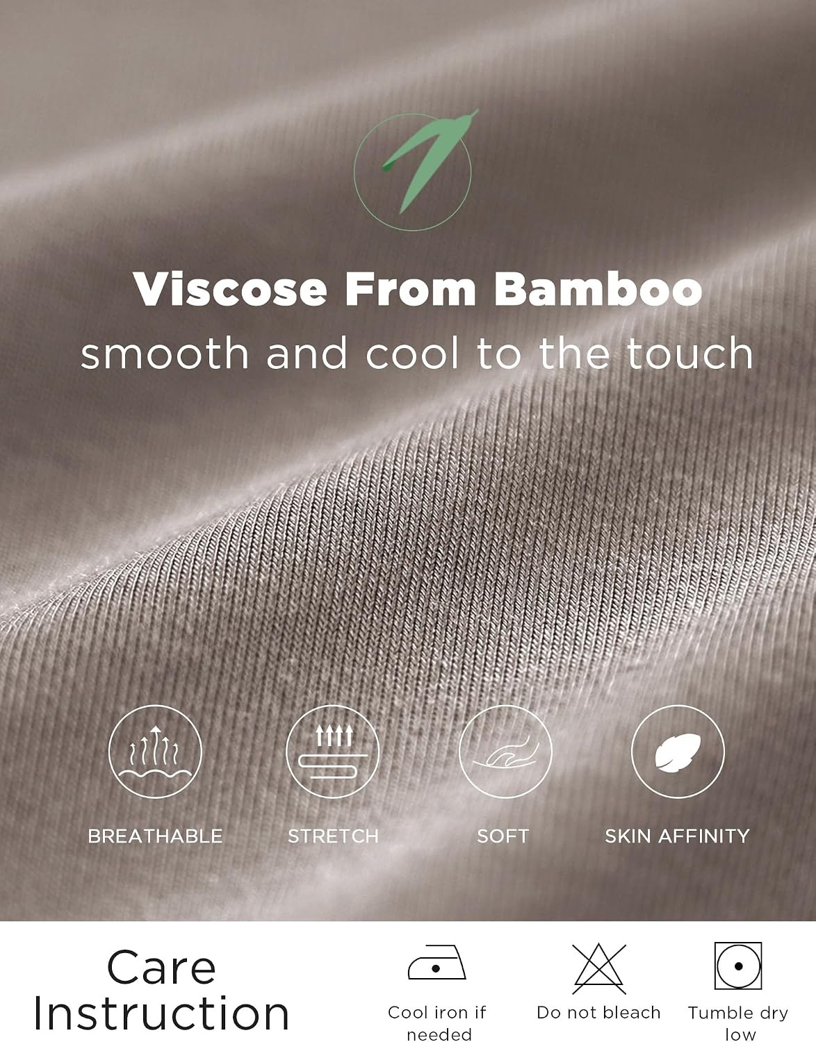 image:imageGYS Womens Bamboo Viscose Crew Neck Nightgown Cooling for Hot FlashesCamel