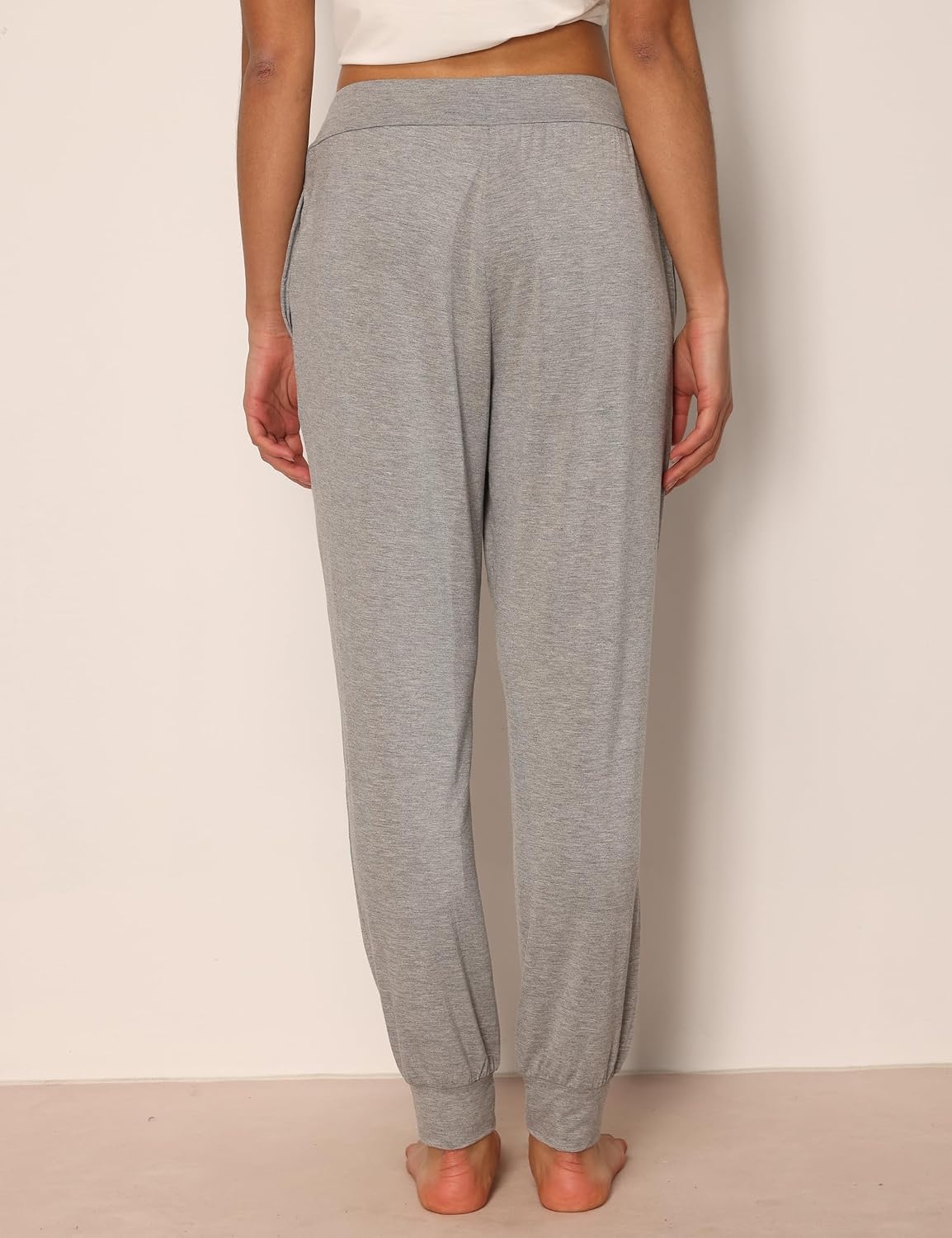 image:imageGYS Womens Bamboo Viscose Jogger Pajama PantsHeather Grey