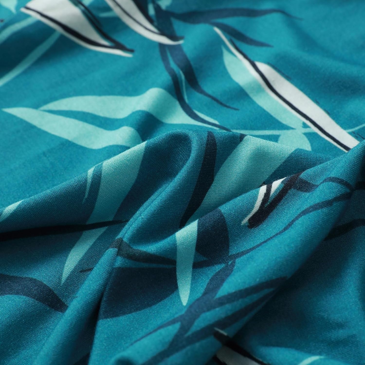 image:imageGYS Womens Bamboo Viscose Long Sleeve Pajamas SetC Turquoise