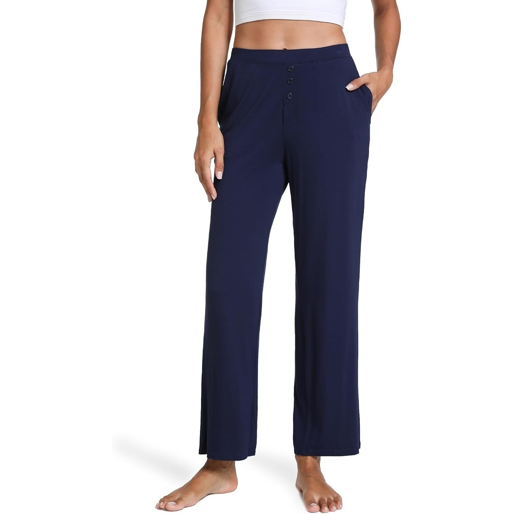 image:imageGYS Bamboo Viscose Pajama Pants for Women UltraSoft Lightweight BottomsNavy