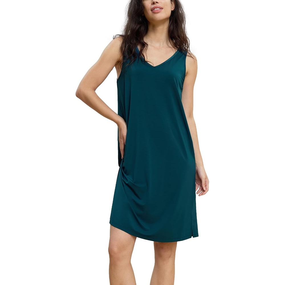 image:imageGYS Cooling Bamboo Viscose Nightgowns for WomenInk Blue