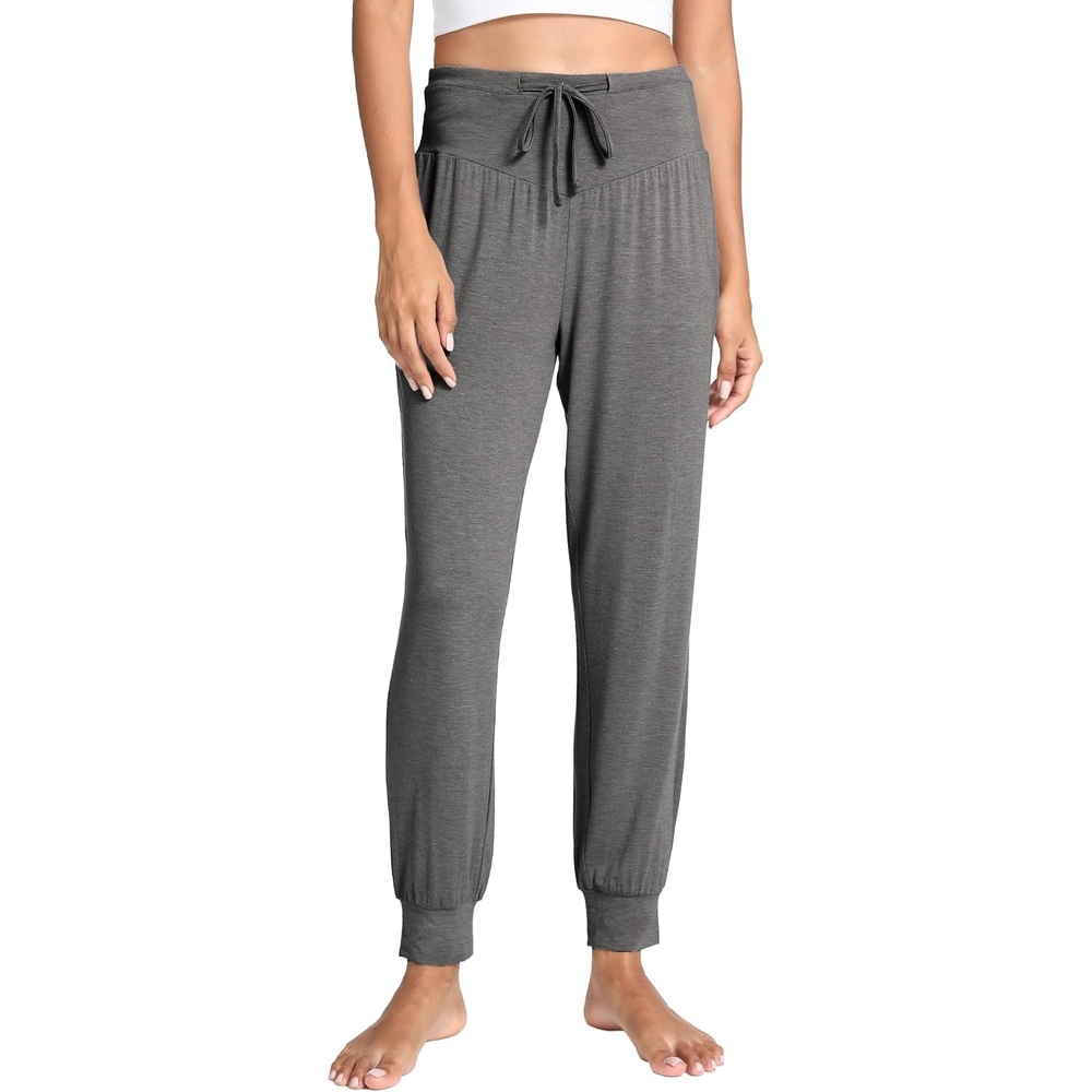 image:imageGYS Womens Bamboo Viscose Cooling Pajama PantsDark Heather Grey