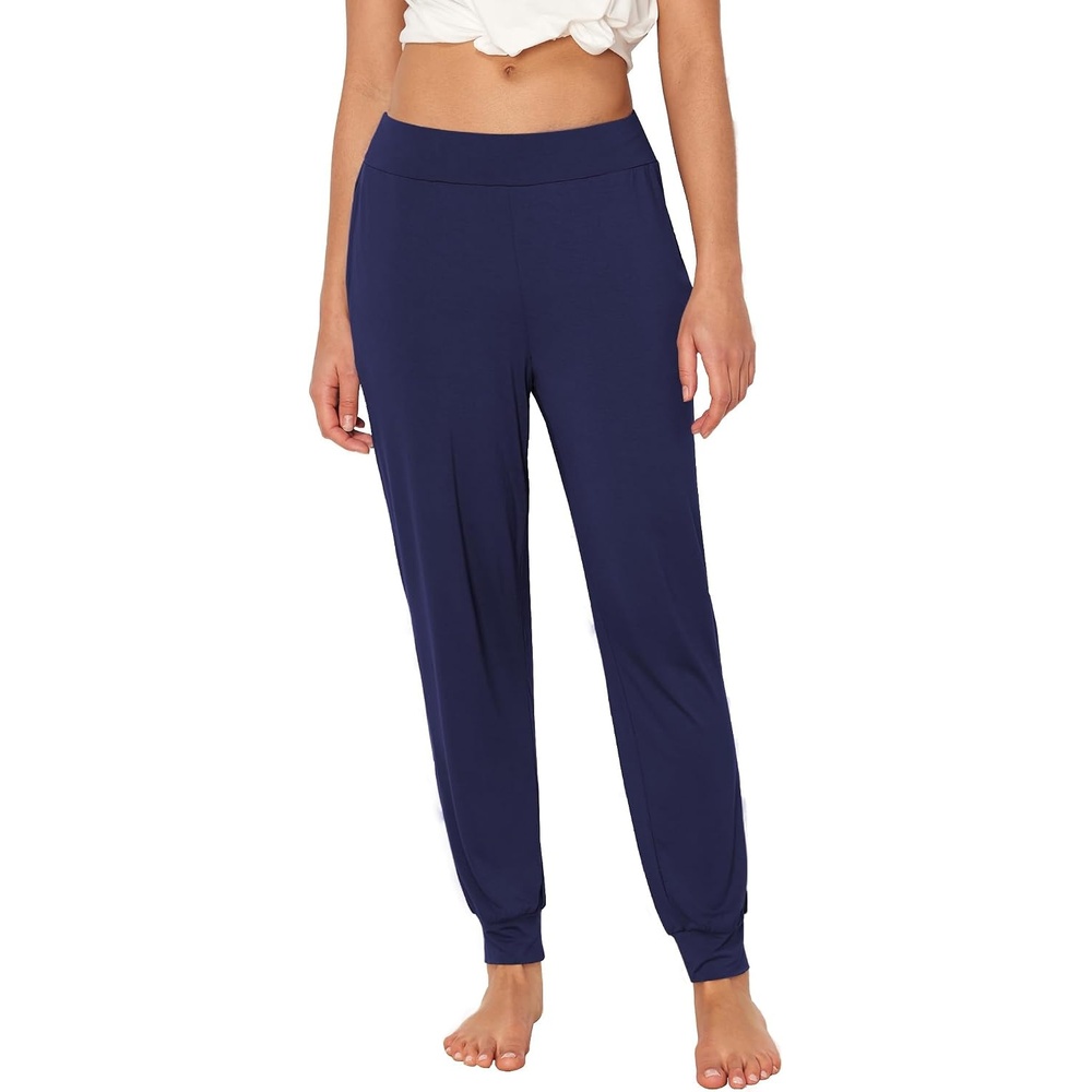 image:imageGYS Womens Bamboo Viscose Jogger Pajama PantsNavy