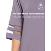 GYS Bamboo Viscose Capri Pajamas for Women Set Cooling 3/4 Sleeve Pjs(Violet)