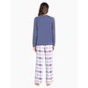 GYS Bamboo Viscose Cooling Long Sleeve Pajamas for Women(A- Blue Plaid)