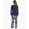 GYS Bamboo Viscose Cooling Long Sleeve Pajamas for Women(A- Navy)