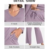 GYS Bamboo Viscose Cooling Long Sleeve Pajamas for Women(B- Violet)