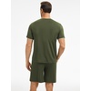 GYS Bamboo Viscose Men’s Cooling Pajama Sets Short Sleeve Sleep Set(Army Green)
