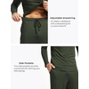 GYS Bamboo Viscose Men’s Pajama Sets, Comfy Long Sleeve Sleepwear(Army Green)