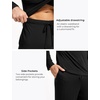 GYS Bamboo Viscose Men’s Pajama Sets, Comfy Long Sleeve Sleepwear(Black)