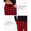 GYS Bamboo Viscose Men’s Pajama Sets, Comfy Long Sleeve Sleepwear(Black/Red Plaid)
