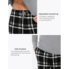 GYS Bamboo Viscose Men’s Pajama Sets, Comfy Long Sleeve Sleepwear(Heather Grey/Plaid)