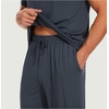 GYS Bamboo Viscose Mens Pajamas Set Short Sleeve Lounge Set for Hot Flashes(Grayish Blue)