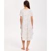 GYS Bamboo Viscose Nightgowns for Women Short Sleeve Sleep Shirt(Ivory Blossom Drift)