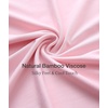 GYS Bamboo Viscose Nightgowns for Women Short Sleeve Sleep Shirt(Pink)
