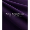 GYS Bamboo Viscose Nightgowns for Women Short Sleeve Sleep Shirt(Purple)