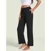 GYS Bamboo Viscose Pajama Pants for Women, Ultra-Soft Lightweight Bottoms(Black)