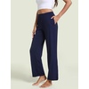 GYS Bamboo Viscose Pajama Pants for Women, Ultra-Soft Lightweight Bottoms(Navy)