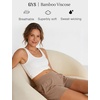 GYS Bamboo Viscose Pajama Shorts for Women, Casual Micro Mini Lounge Shorts(Camel)