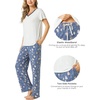 GYS Bamboo Viscose Pajamas for Women Cooling Sleepwear for Hot Flashes(Airy Blue)