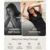 GYS Bamboo Viscose Pajamas for Women Cooling Sleepwear for Hot Flashes(Black)