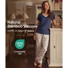 GYS Bamboo Viscose Pajamas for Women Cooling Sleepwear for Hot Flashes(Indigo Blue)