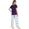 GYS Bamboo Viscose Pajamas for Women Cooling Sleepwear for Hot Flashes(Purple Dots)