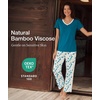 GYS Bamboo Viscose Pajamas for Women Cooling Sleepwear for Hot Flashes(Teal Blue)