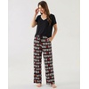 GYS Bamboo Viscose Pajamas for Women Cooling Sleepwear for Hot Flashes(Xoxo)