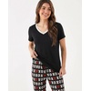 GYS Bamboo Viscose Pajamas for Women Cooling Sleepwear for Hot Flashes(Xoxo)
