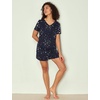 GYS Bamboo Viscose Pajamas for Women Set, Ultra-Soft Lightweight Sleepwear(Blue Stars)