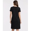 GYS Bamboo Viscose Women Nightgown, Short Sleeve Soft Pajama Nightshirt(Black)