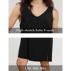 GYS Cooling Bamboo Viscose Nightgowns for Women(Black)