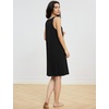 GYS Cooling Bamboo Viscose Nightgowns for Women(Black)