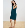 GYS Cooling Bamboo Viscose Nightgowns for Women(Ink Blue)