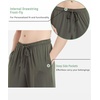 GYS Men’s Bamboo Viscose Jogger Pajama Pants, Cooling Lounge Bottoms(Army Green)