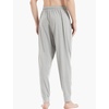 GYS Men’s Bamboo Viscose Jogger Pajama Pants, Cooling Lounge Bottoms(Light Grey)