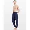 GYS Men’s Bamboo Viscose Jogger Pajama Pants, Cooling Lounge Bottoms(Navy)