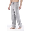 GYS Mens Bamboo Viscose Pajama Pants Sleep Lounge Bottoms(Heather Grey)