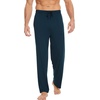 GYS Mens Bamboo Viscose Pajama Pants Sleep Lounge Bottoms(Indigo Blue)