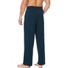GYS Mens Bamboo Viscose Pajama Pants Sleep Lounge Bottoms(Indigo Blue)