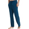 GYS Mens Bamboo Viscose Pajama Pants Sleep Lounge Bottoms(Ink Blue)