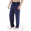 GYS Mens Bamboo Viscose Pajama Pants Sleep Lounge Bottoms(Navy)