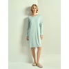 GYS Women’s Bamboo Viscose Cooling Nightgown for Hot Flashes(Aqua Blue)