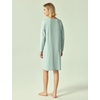 GYS Women’s Bamboo Viscose Cooling Nightgown for Hot Flashes(Aqua Blue)
