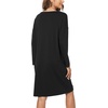 GYS Women’s Bamboo Viscose Cooling Nightgown for Hot Flashes(Black)