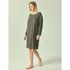 GYS Women’s Bamboo Viscose Cooling Nightgown for Hot Flashes(Green)