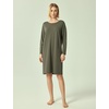 GYS Women’s Bamboo Viscose Cooling Nightgown for Hot Flashes(Green)