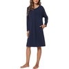 GYS Women’s Bamboo Viscose Cooling Nightgown for Hot Flashes(Navy)